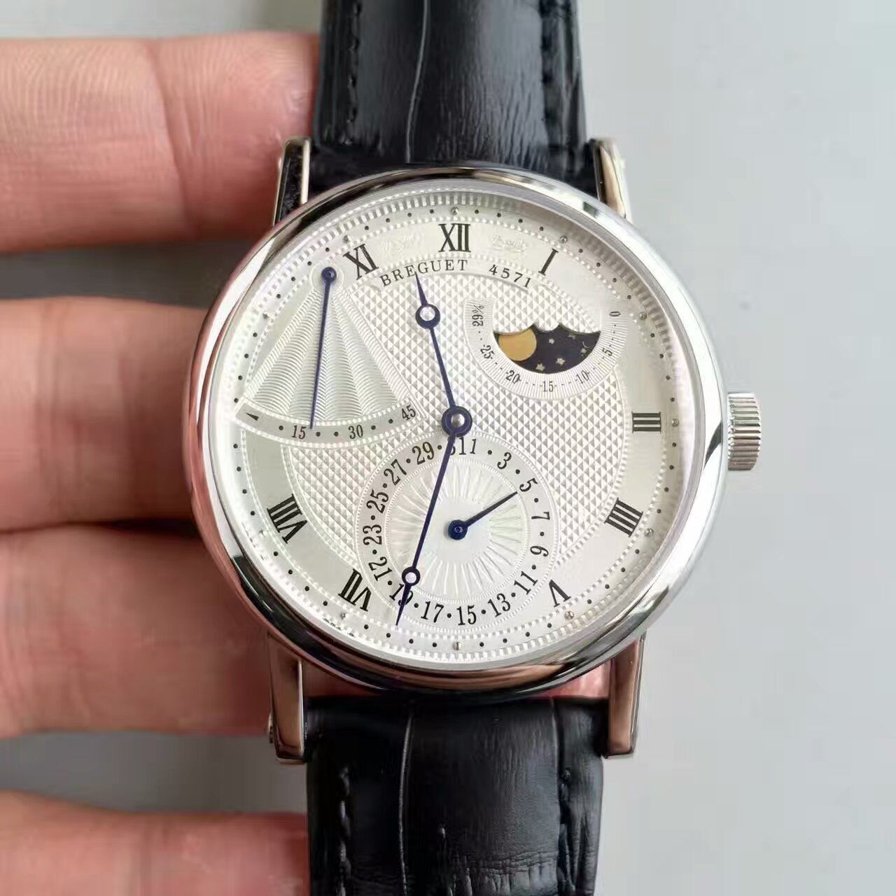 VF厂1:1高仿手表之宝玑经典系列月相男表价格报价