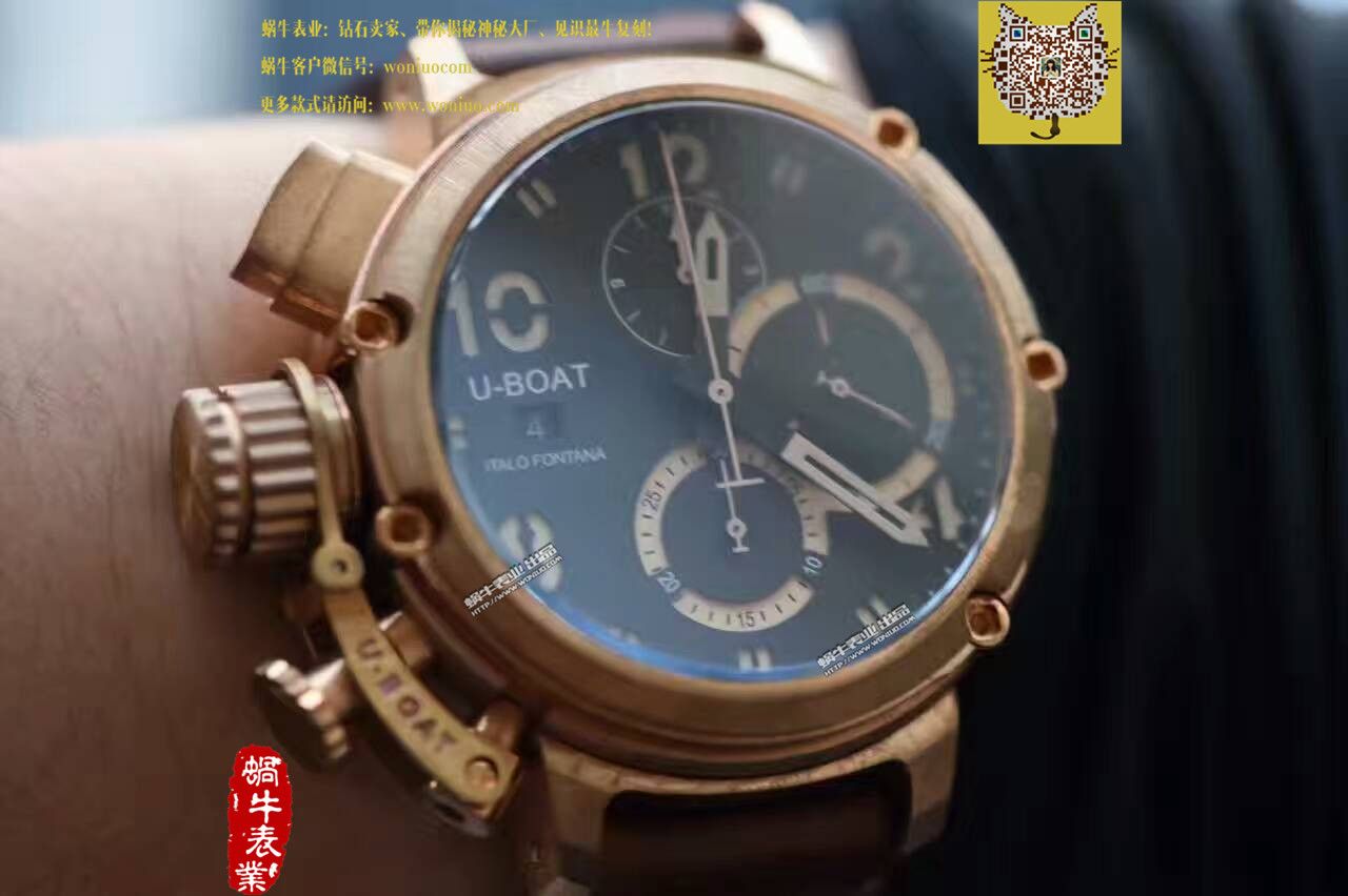 【视频解析】UB厂1:1复刻手表U-BOAT青铜腕表 
