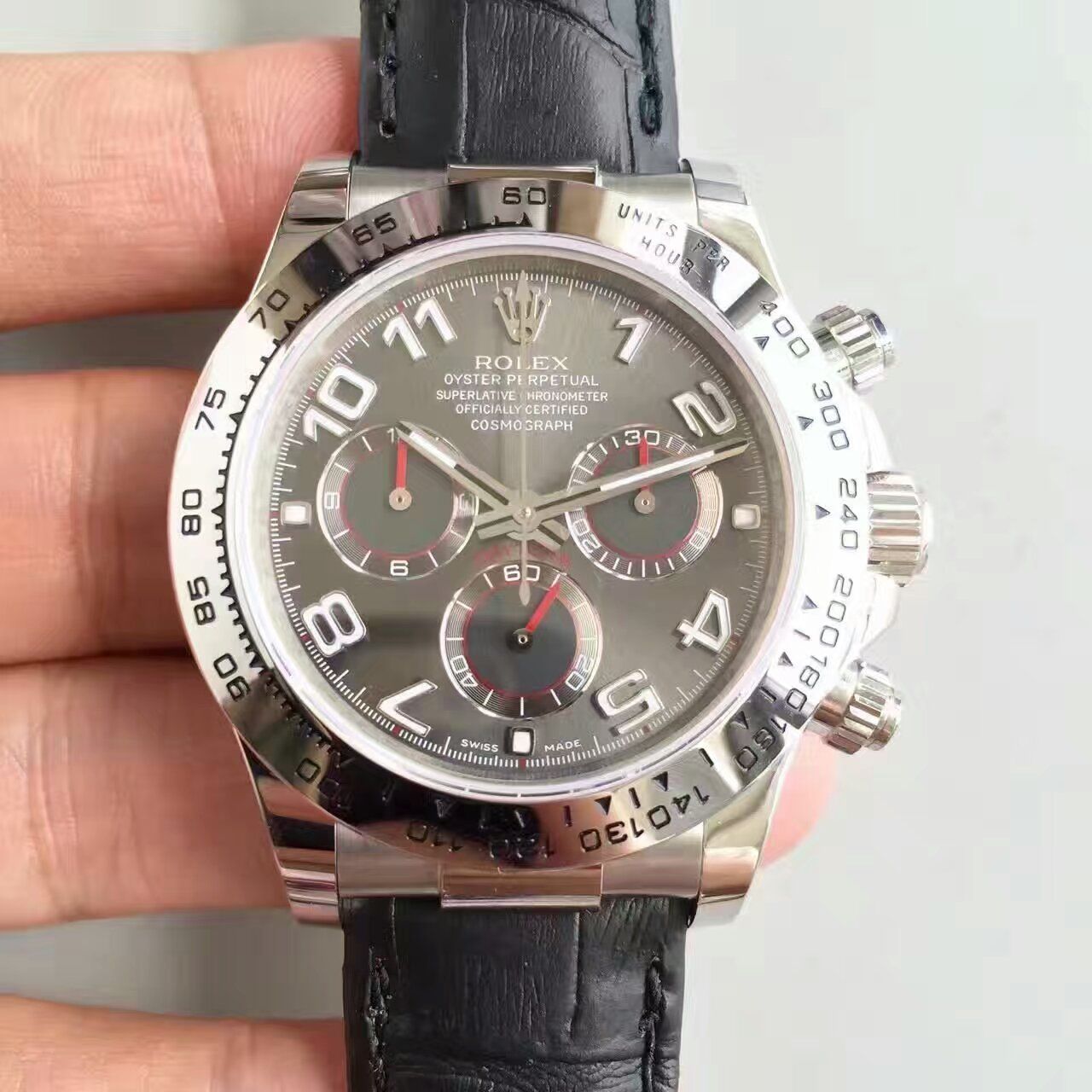 【JF一比一高仿手表】劳力士宇宙计型迪通拿系列116519 灰盘腕表