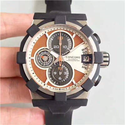 【台湾厂1比1超A精仿手表】君皇 Concord C1Mecatech Chronograph  watch腕表