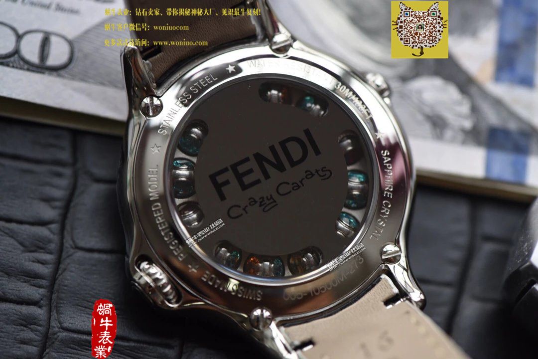 【XF厂一比一超A高仿手表】芬迪（Fendi）Crazy Carats全新腕表系列全新女士腕表 / 芬迪FD001