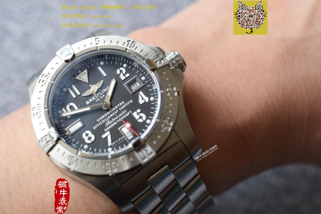【实物图鉴赏】百年灵海狼手表 《定制版搭配原装瑞士ETA2836机芯》 