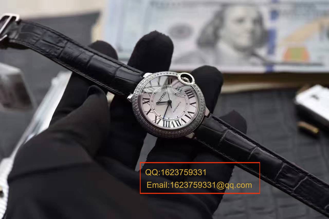 【HBBV6厂一比一超A高仿手表】卡地亚蓝气球系列WE902065女士33毫米镶钻机械腕表 / K130