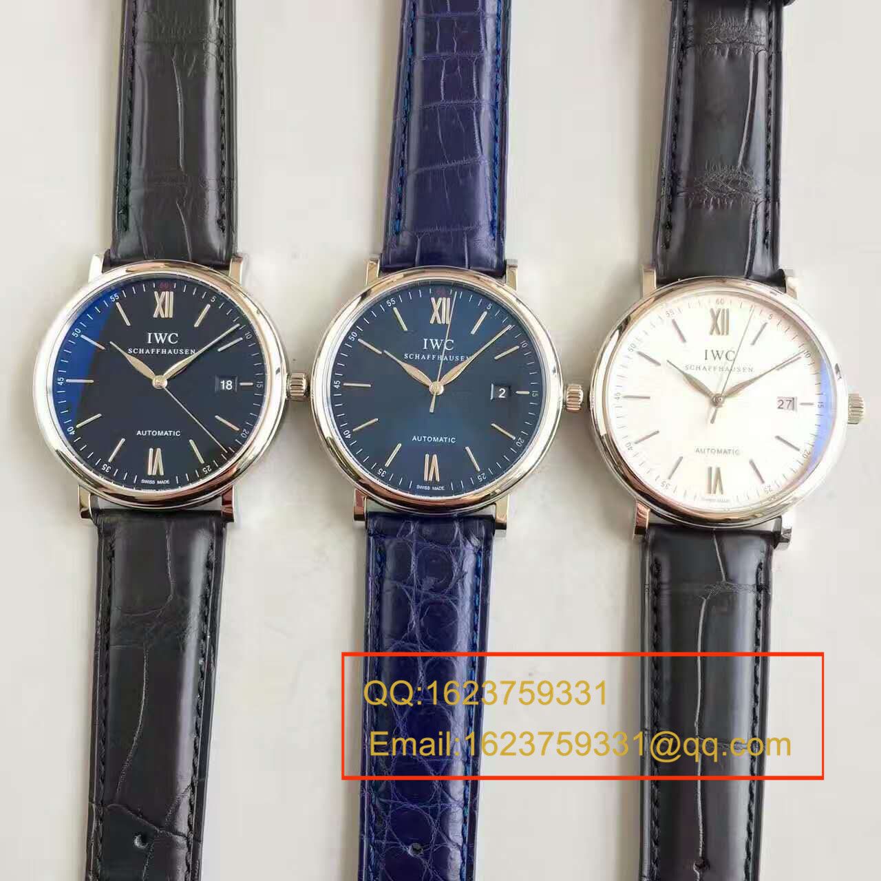 【独家视频测评MK厂1:1高仿手表】万国 IWC 柏涛菲诺系列 大三针 IW356512 男士手表 / WGAH117