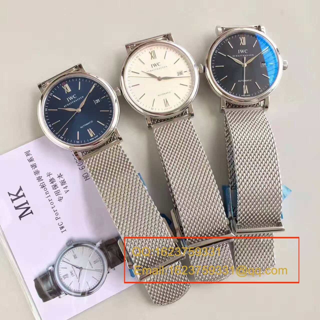 【独家视频测评MK厂1:1高仿手表】万国 IWC 柏涛菲诺系列 大三针 IW356512 男士手表 / WGAH117