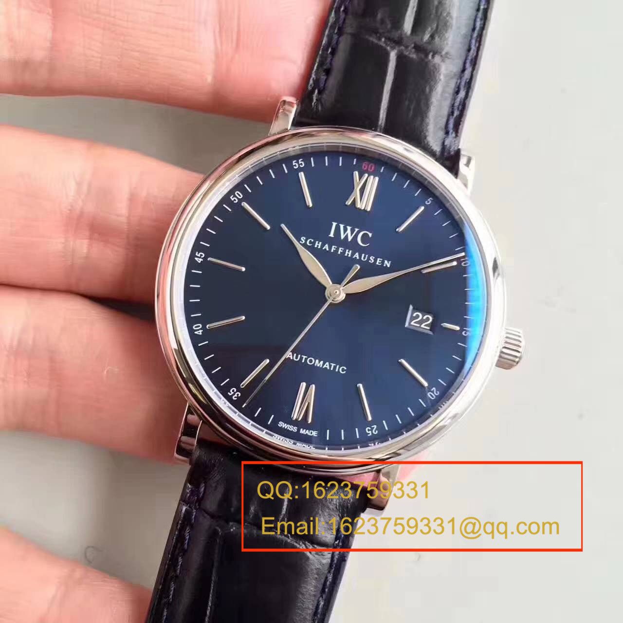 【独家视频测评MK厂1:1高仿手表】万国 IWC 柏涛菲诺系列 大三针 IW356512 男士手表 / WGAH117