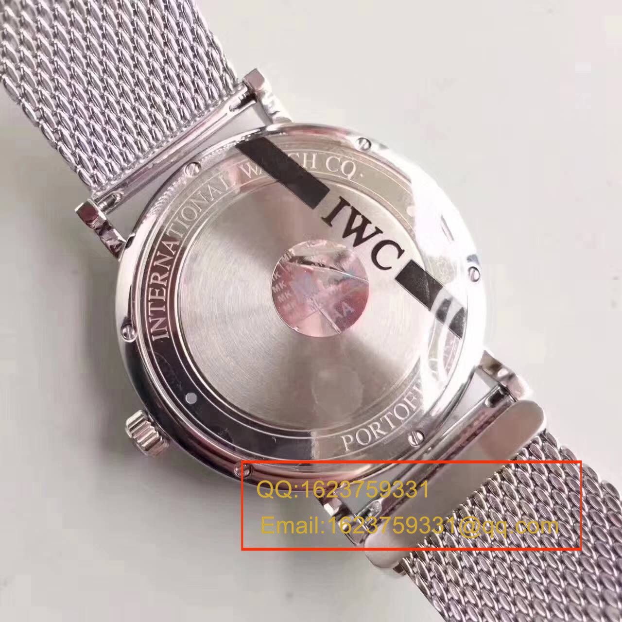 【独家视频测评MK厂1:1超A高仿手表】万国柏涛菲诺系列IW356506精钢米兰表带腕表 