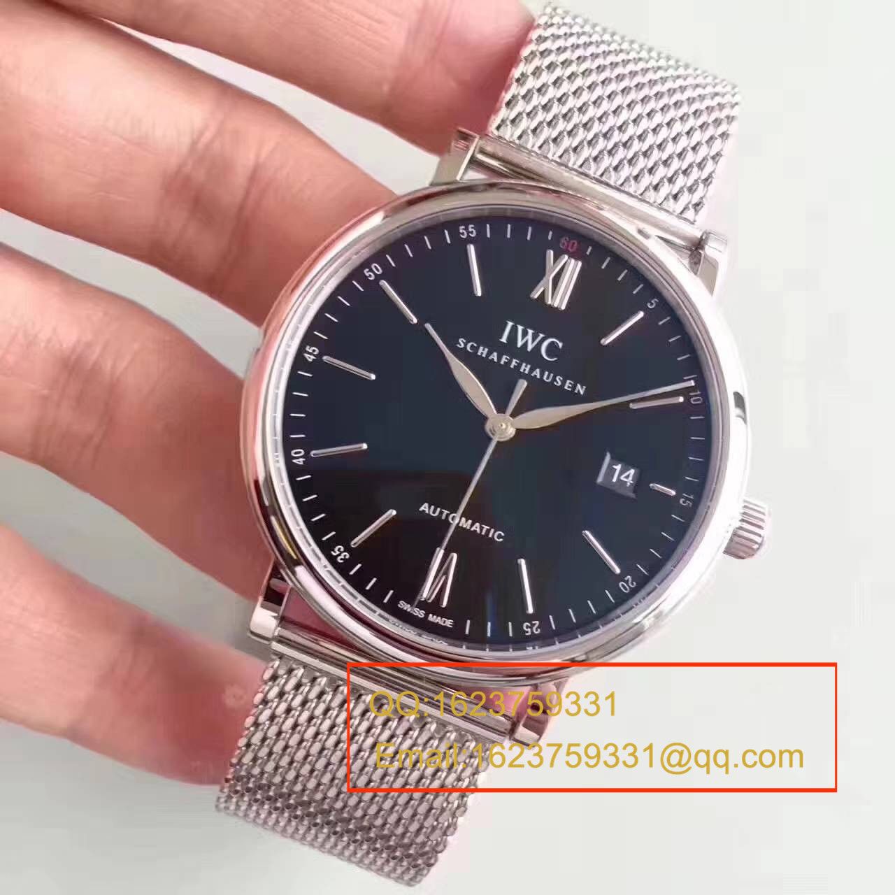 【独家视频测评MK厂1:1超A高仿手表】万国柏涛菲诺系列IW356506精钢米兰表带腕表 