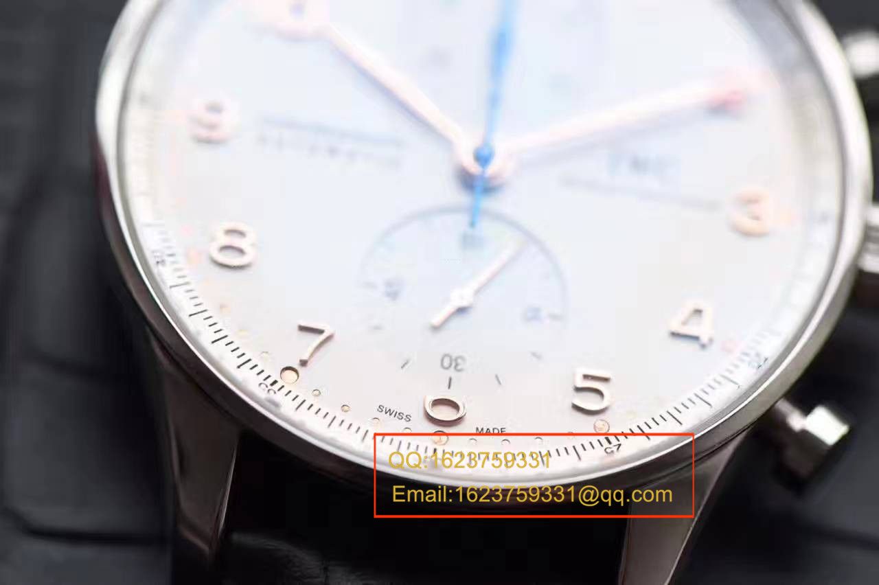 【独家视频测评】【YL厂V7版本1:1高仿手表】万国葡萄牙计时系列IW371401腕表(葡计玫瑰金针) 