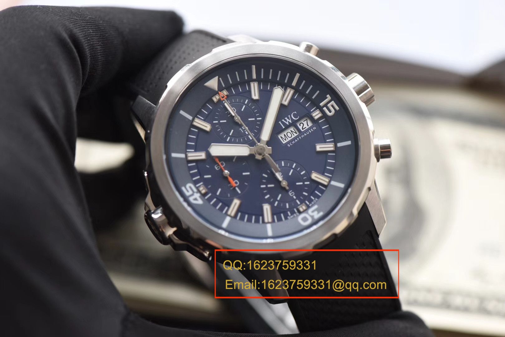 【独家视频测评V6厂一比一超A精仿手表】万国海洋时计系列雅克-伊夫．库斯托探险之旅特别版IW376805 男士机械腕表 / WG166