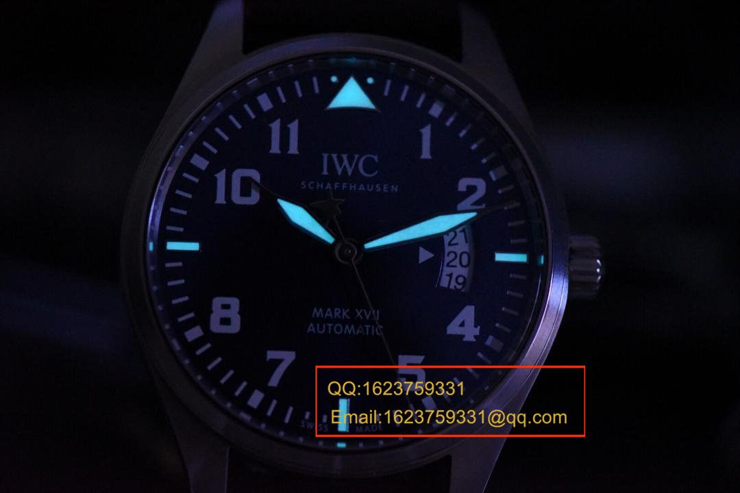 【MK厂一比一超A高仿手表】万国飞行员系列马克十七IW326506腕表(蓝面小王子) 