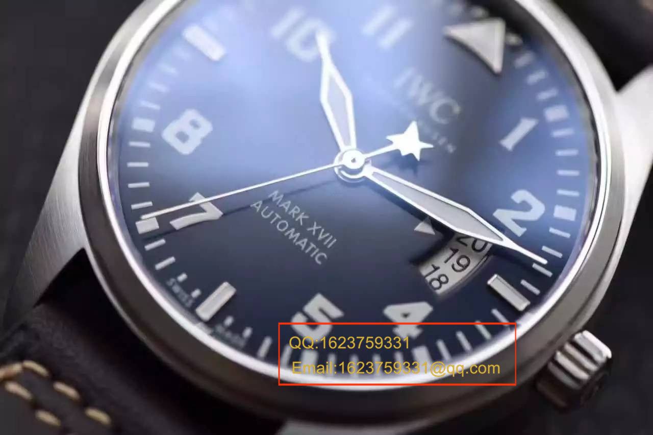 【MK厂一比一超A高仿手表】万国飞行员系列马克十七IW326506腕表(蓝面小王子) / WG254