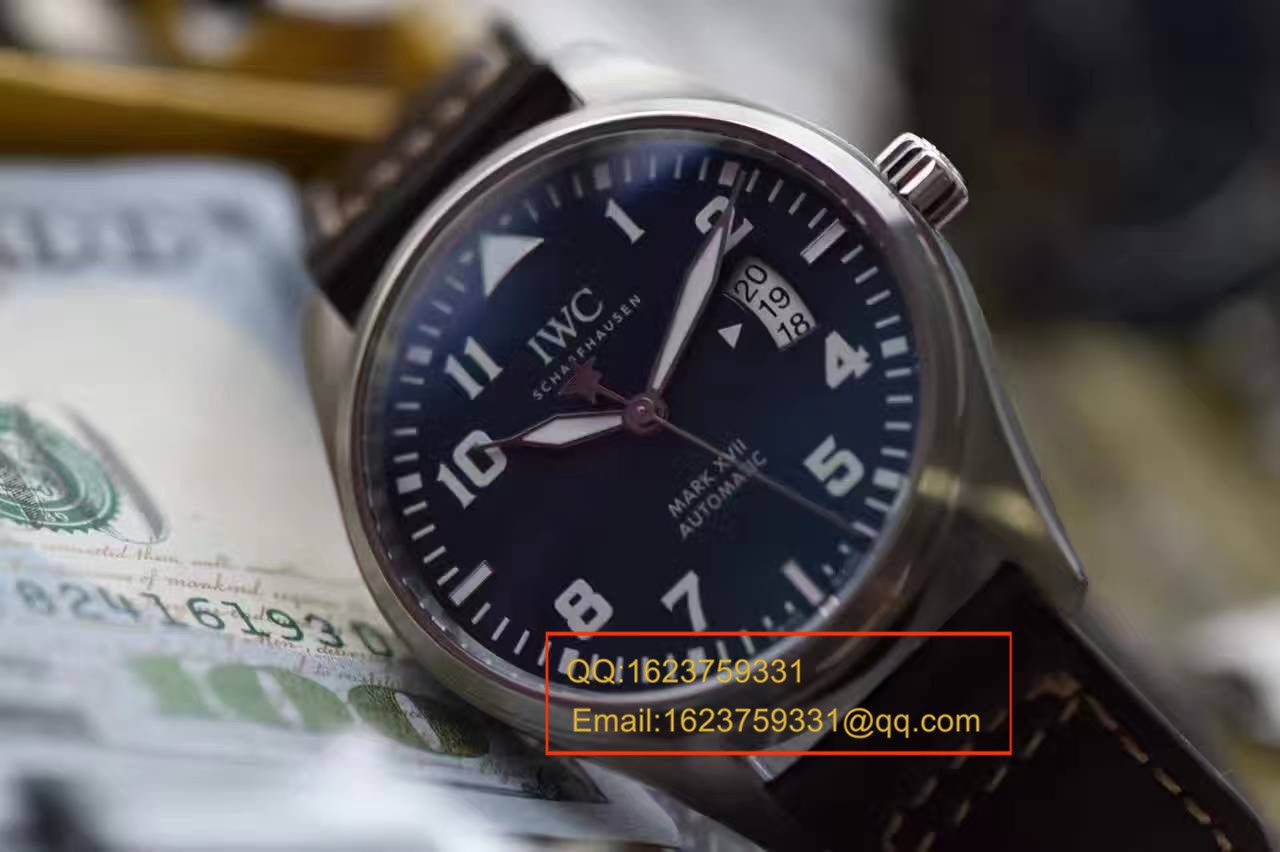 【MK厂一比一超A高仿手表】万国飞行员系列马克十七IW326506腕表(蓝面小王子) / WG254