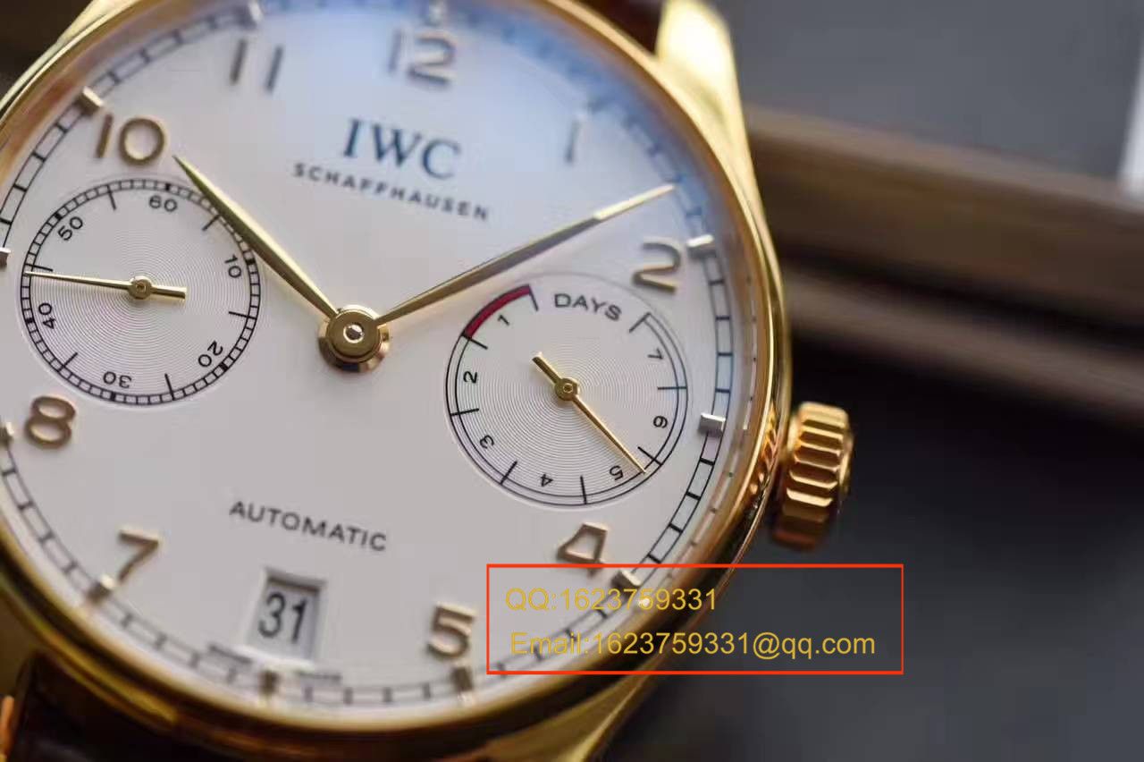 【ZF一比一超A高仿手表】万国葡萄牙七天系列黄金版葡七IW500101腕表 / WG242