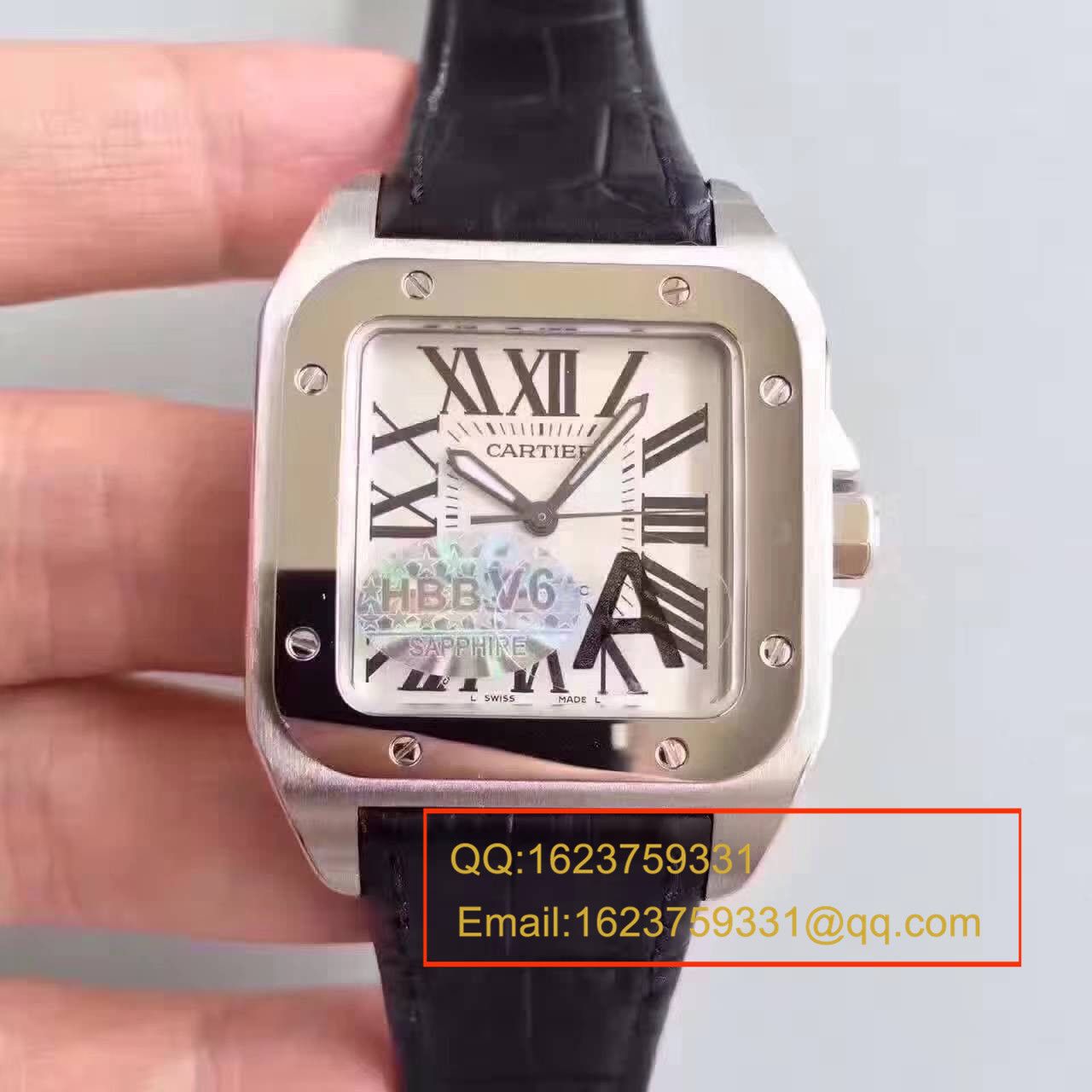 【HBBV6厂一比一复刻手表】卡地亚山度士100系列 W20073X8 男士机械手表 
