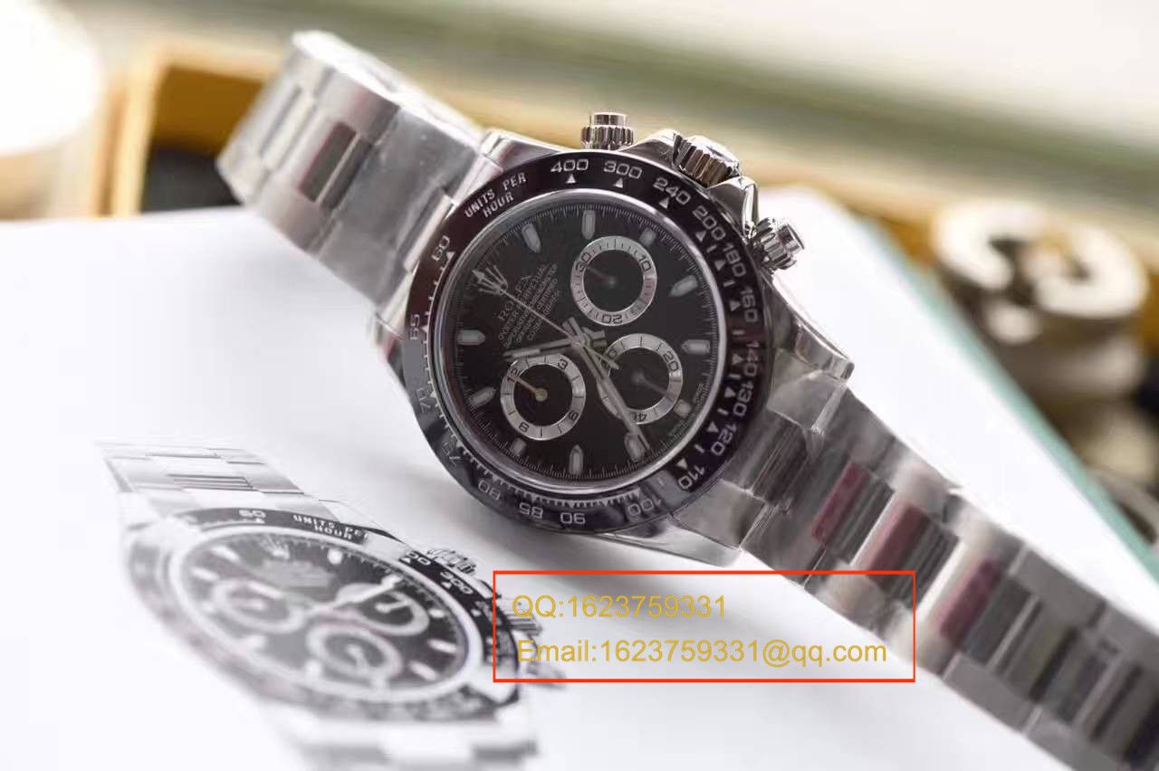 【N厂最新V7版本】劳力士宇宙计型迪通拿系列116500LN-78590黑盘机械手表 