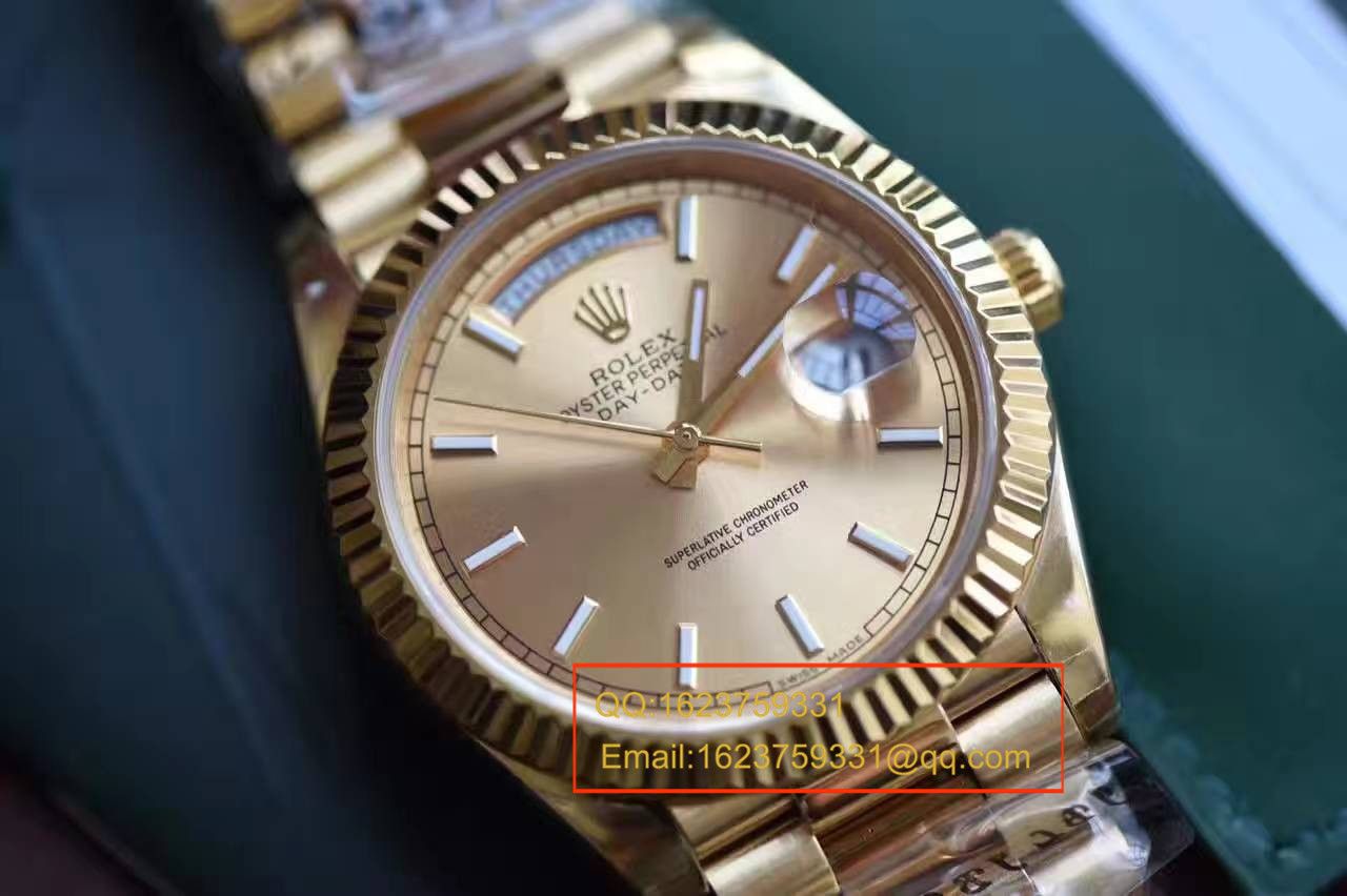 【EW厂1:1顶级复刻手表】劳力士星期日历型系列228238香槟色表盘腕表 / RBA120