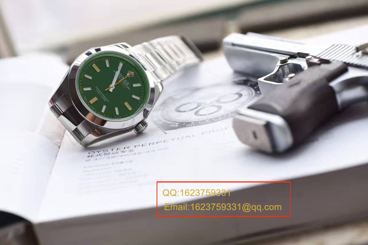 【N厂一比一超A精仿手表】劳力士闪电闪电绿玻璃MILGAUSS 116400 最高版本 