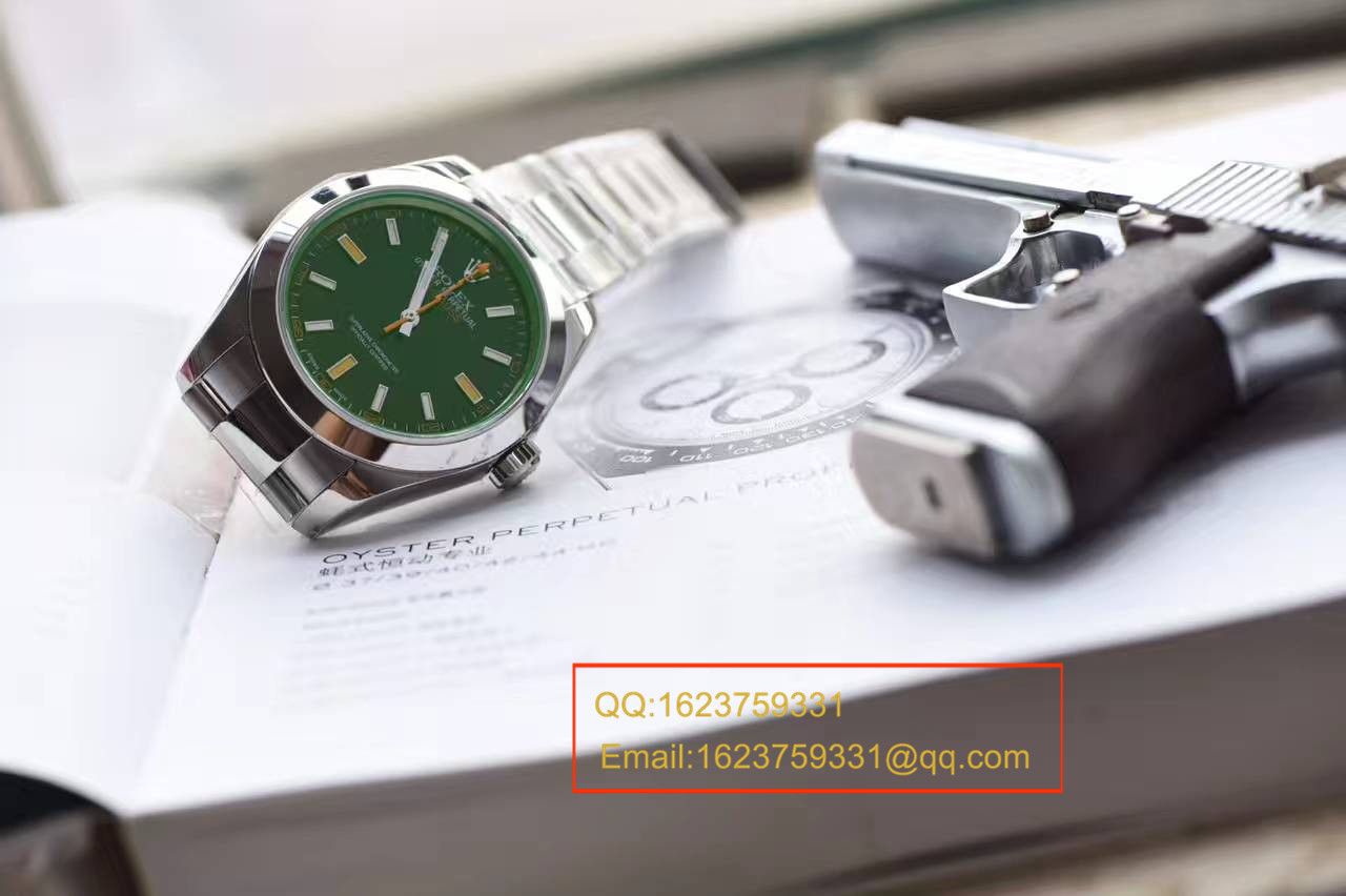 【N厂一比一超A高精仿手表】劳力士闪电闪电绿玻璃MILGAUSS 116400 最高版本 / RBA186