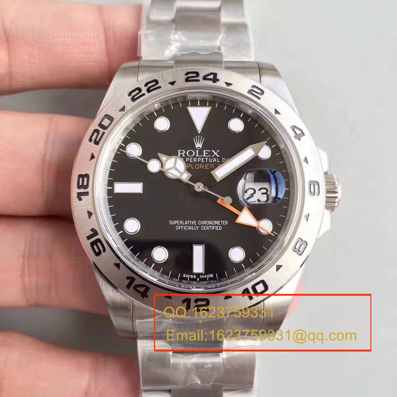 【N厂V7版1:1超A精仿手表】ROLEX劳力士EXP2探险家型系列探险者二代216570-77210 黑盘腕表 / RBG050