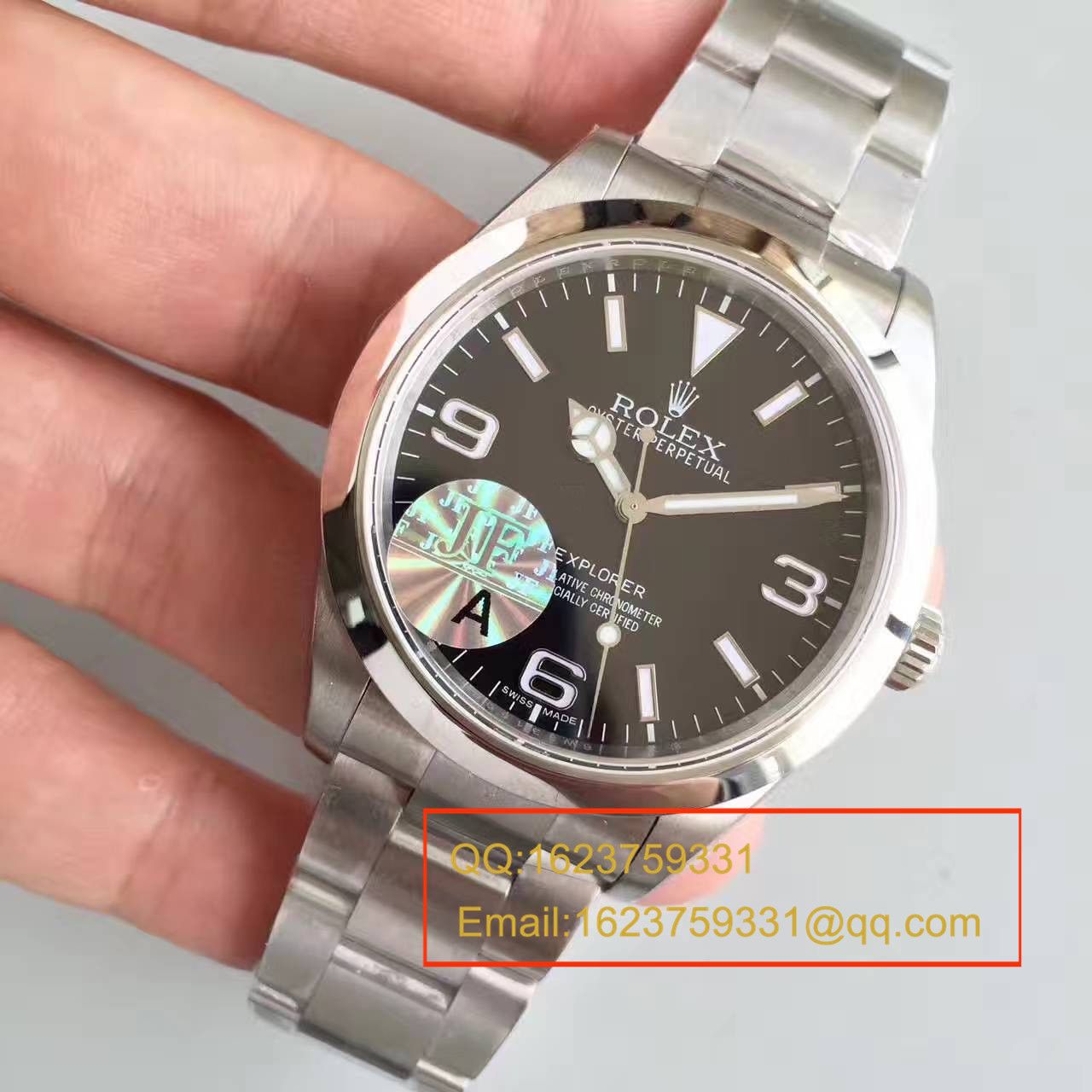 【JF厂1:1复刻高仿手表】劳力士 探险者一代EXP1 （V10S）顶级版 214270-77200 黑盘腕表 / R137