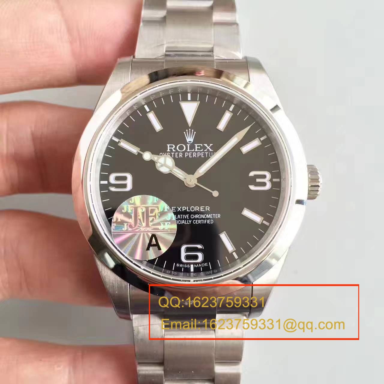 【JF厂1:1复刻高仿手表】劳力士 探险者一代EXP1 （V10S）顶级版 214270-77200 黑盘腕表 / R137