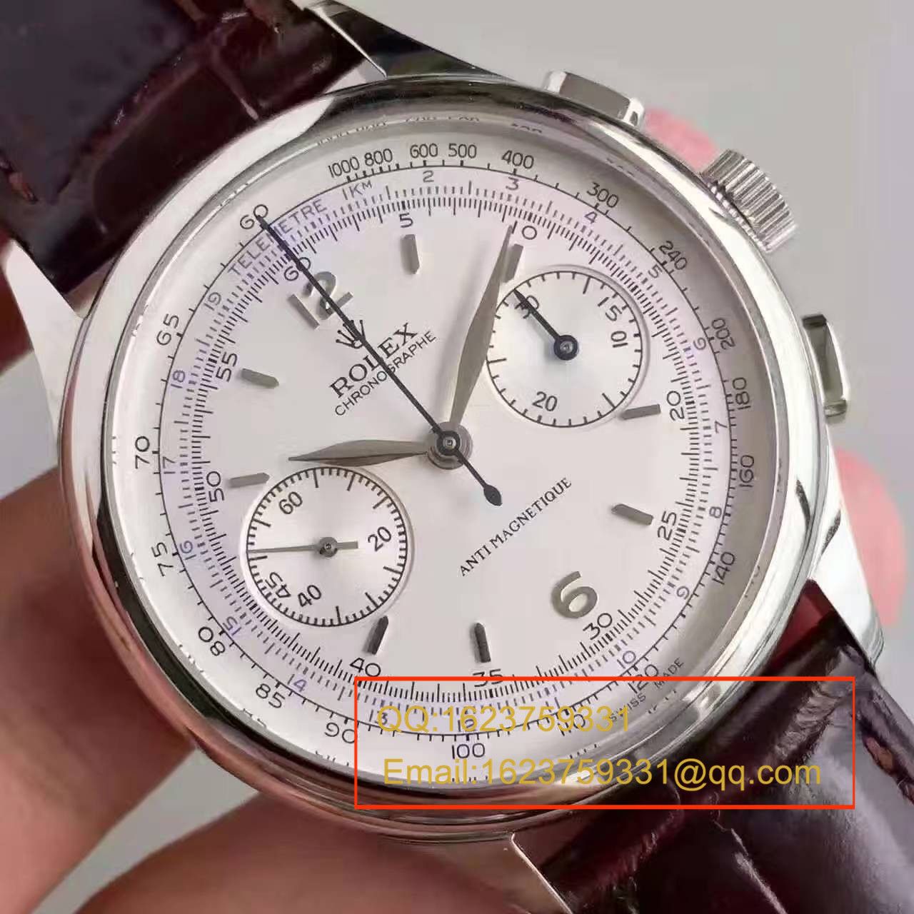 【台湾厂1:1复刻手表】劳力士复古款多功能手动计时腕表 
