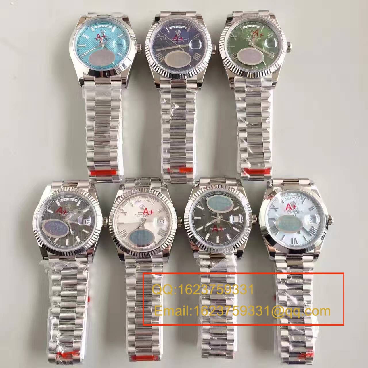 【视频评测NOOB厂一比一高仿】劳力士星期日历型系列228239蓝盘男士机械手表 
