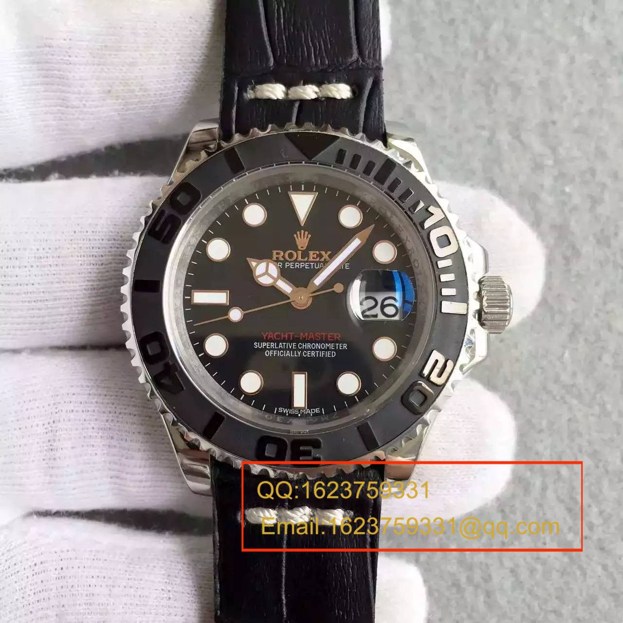 【NOOB厂一比一高仿手表】劳力士劳力士游艇名仕型系列116655-Oysterflex bracelet白盘腕表 