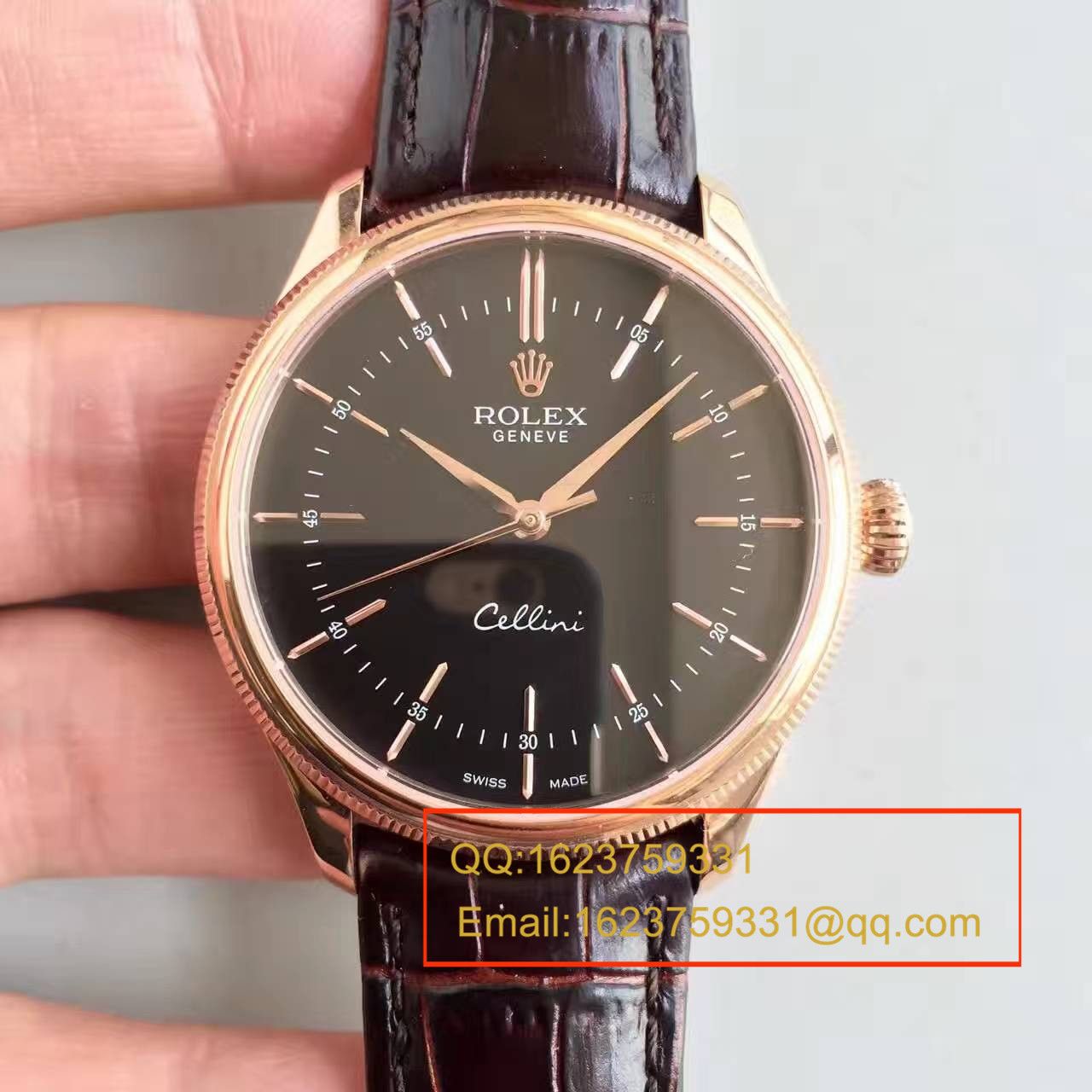【MK厂一比一超A精仿手表】劳力士切利尼系列50505黑盘腕表 / R0780