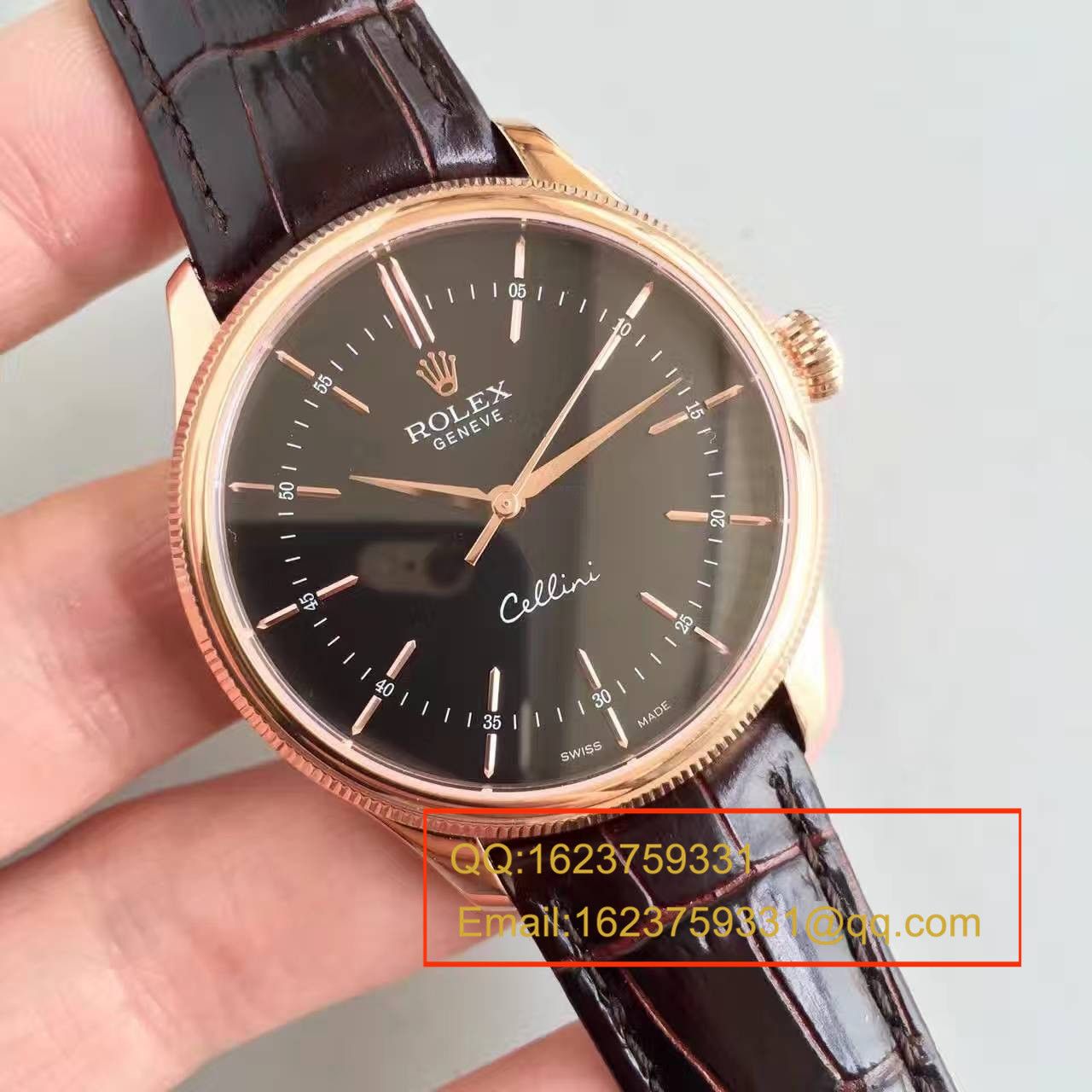 【MK厂一比一超A精仿手表】劳力士切利尼系列50505黑盘腕表 