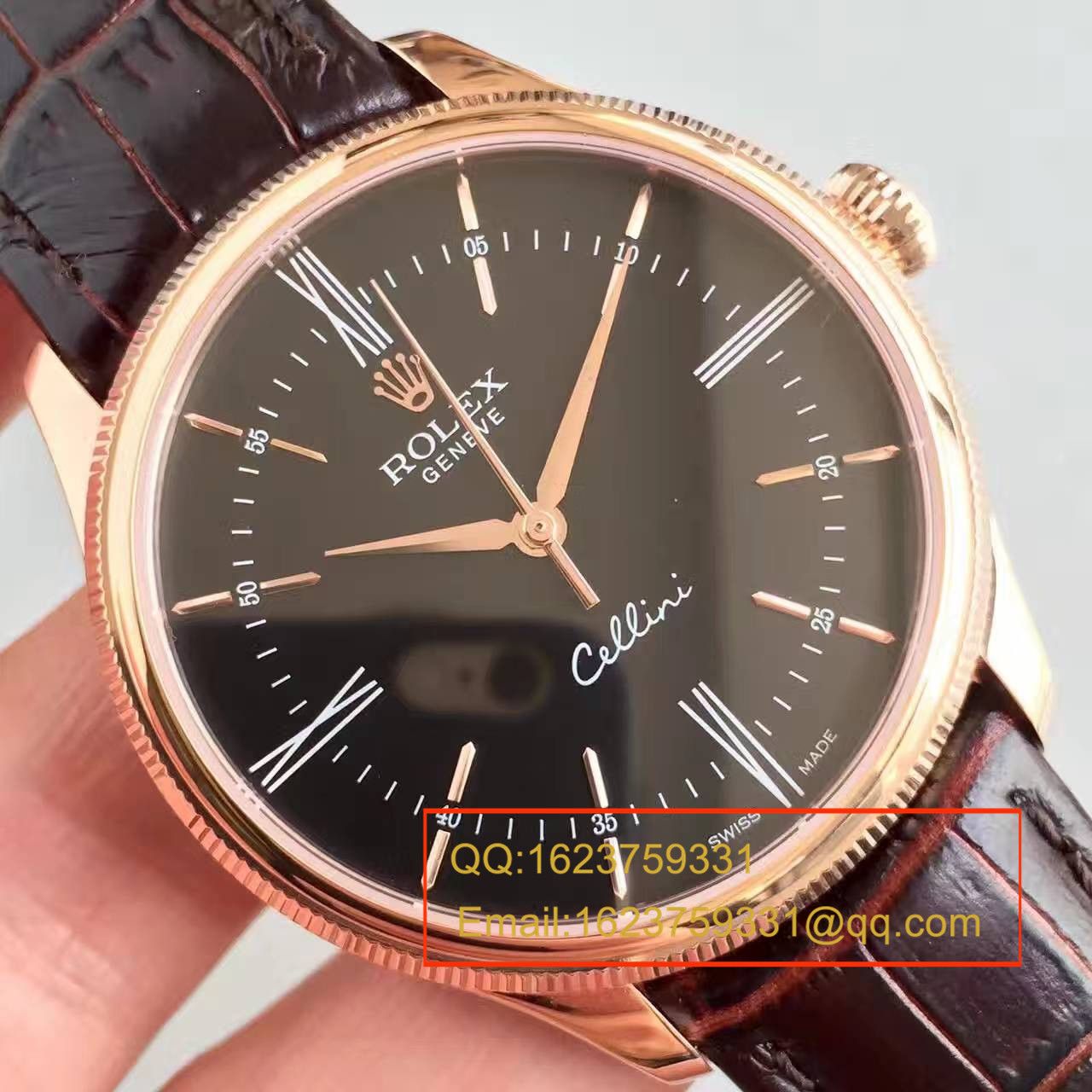 【MK厂一比一超A精仿手表】劳力士切利尼系列50505黑盘腕表 / R0780