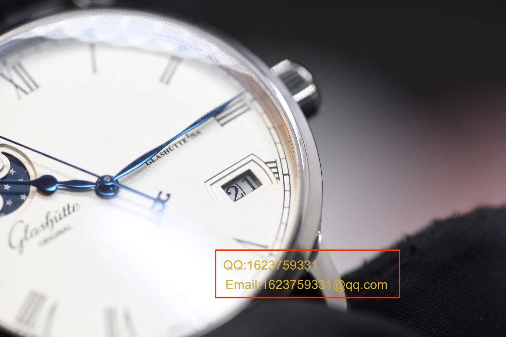 【GF1:1超A高仿手表】格拉苏蒂原创精髓议员大日历月相系列100-04-05-12-30腕表 / GLAB015 