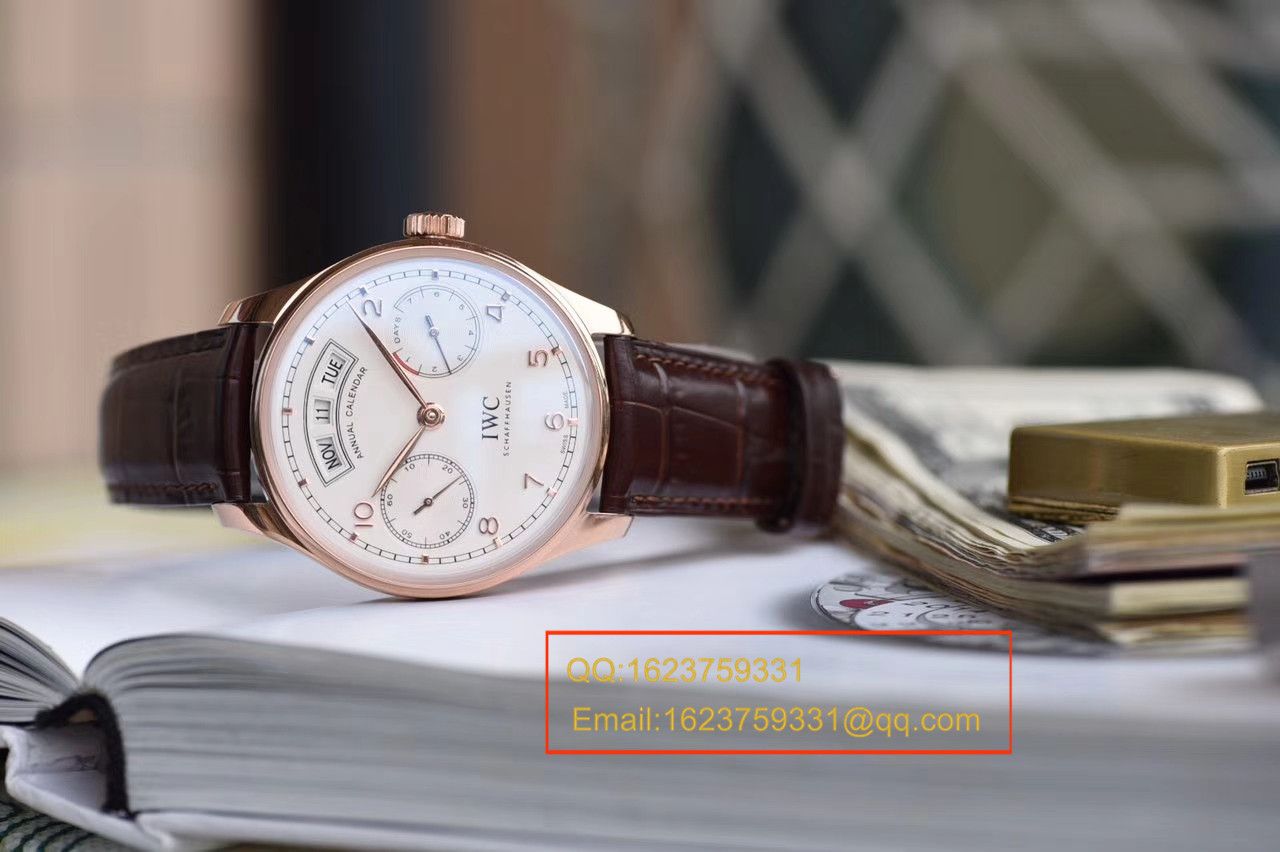 【YL厂一比一超A高仿手表】万国葡萄牙年历腕表系列IW503504万国年历玫瑰金腕表 / WG304
