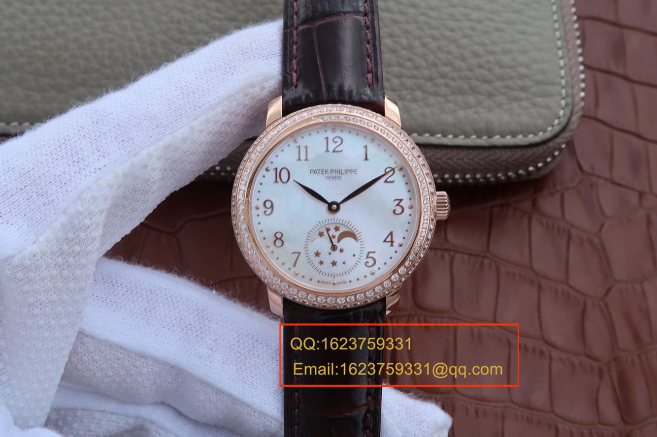 【KG一比一超A高仿手表】百达翡丽复杂功能计时系列4968R-001 玫瑰金女士腕表 / BD211A