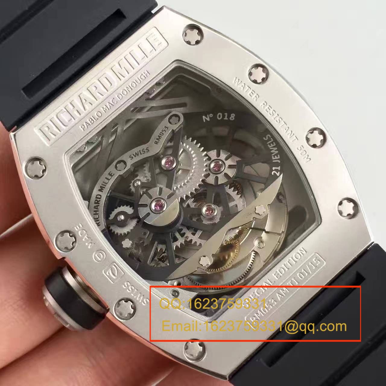 【RM顶级复刻手表】里查德米勒男士系列RM 053男表 