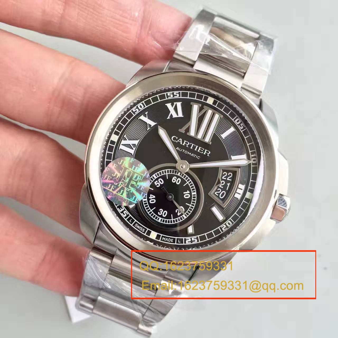 【JF厂顶级1:1复刻手表】卡地亚 CALIBRE DE CARTIER 系列 W7100016 腕表 精钢表带 / KDY024