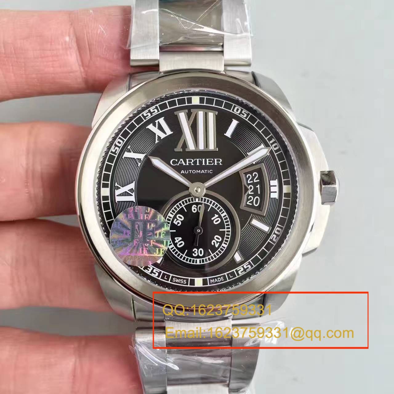 【JF厂顶级1:1复刻高仿手表】卡地亚 CALIBRE DE CARTIER 系列 W7100016 腕表 精钢表带 / KDY024