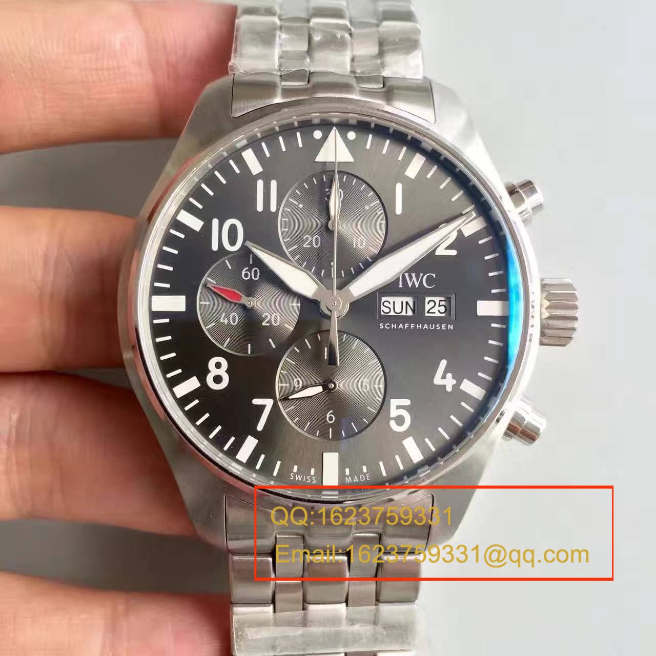 【ZF厂出品】万国飞行员系列  IW377719 喷火战机计时机械手表 