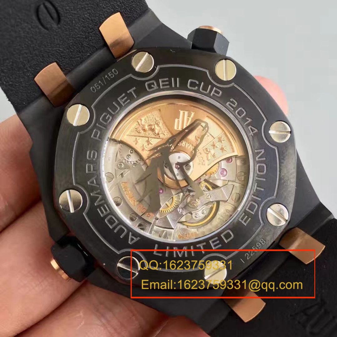 【JF厂一比一精仿手表】AP爱彼皇家橡树离岸型15703系列马会女皇杯特别版腕表《橡胶表带款》 