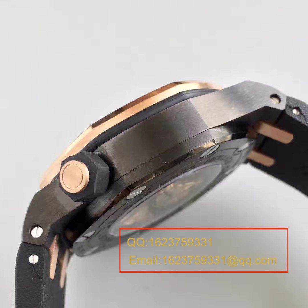 【JF厂一比一精仿手表】AP爱彼皇家橡树离岸型15703系列马会女皇杯特别版腕表《橡胶表带款》 