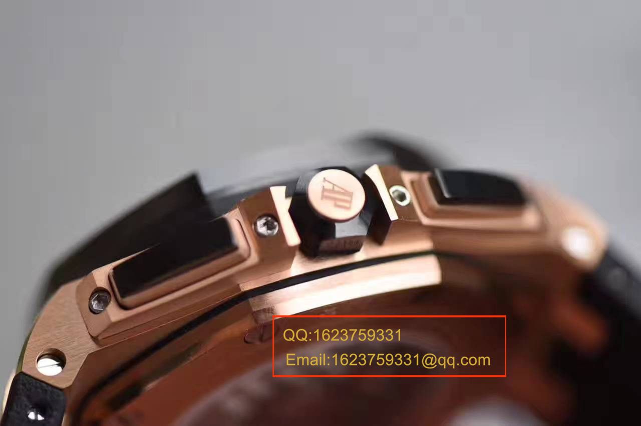【视频评测JF厂一比一精仿手表】爱彼皇家橡树离岸型系列26401RO.OO.A002CA.02腕表 / AP109