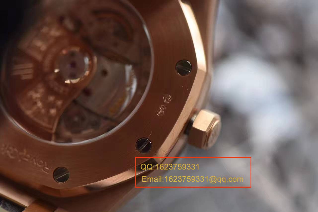 【JF厂1:1复刻手表】爱彼皇家橡树系列15400OR.OO.D002CR.01腕表《真皮表带款》 / AP015