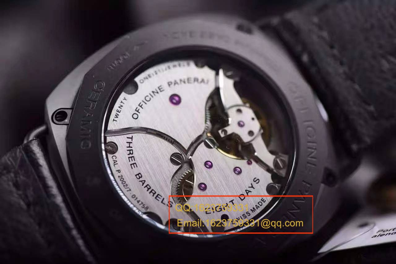 【视频评测KW一比一超A高仿手表】沛纳海RADIOMIR系列PAM 00384全陶瓷腕表 / PAM00384