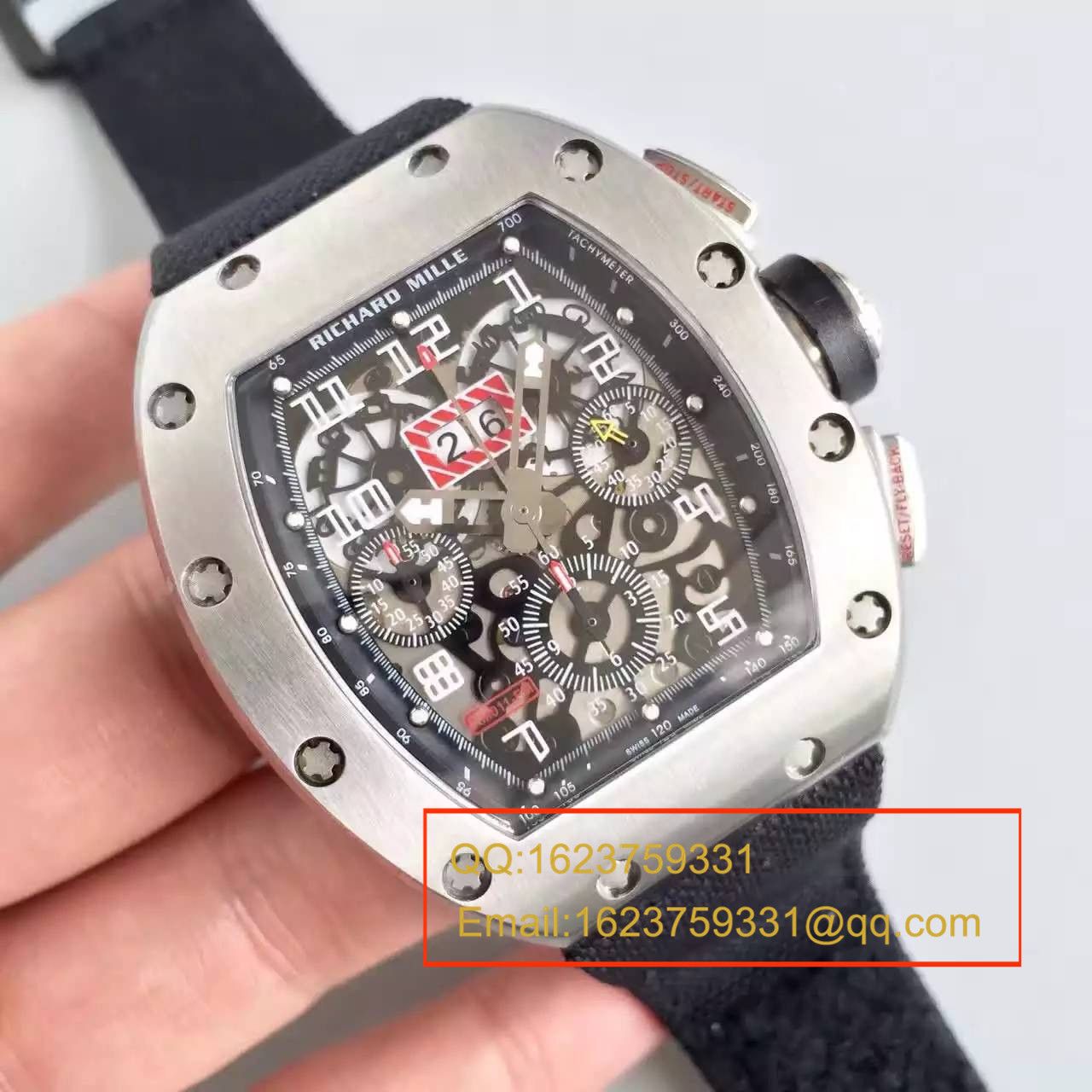 【RM一比一超A精仿手表】理查德.米勒男士系列RM 011 FLYBACK CHRONOGRAPH腕表 