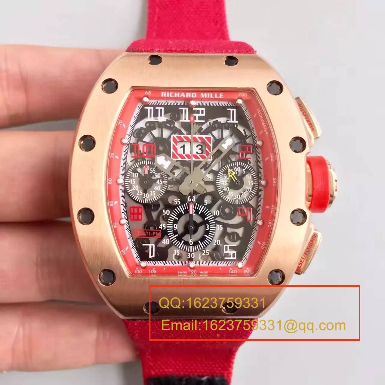 【RM一比一超A精仿手表】理查德.米勒男士系列RM 011 FLYBACK CHRONOGRAPH腕表 / RM 011 FLYBACK