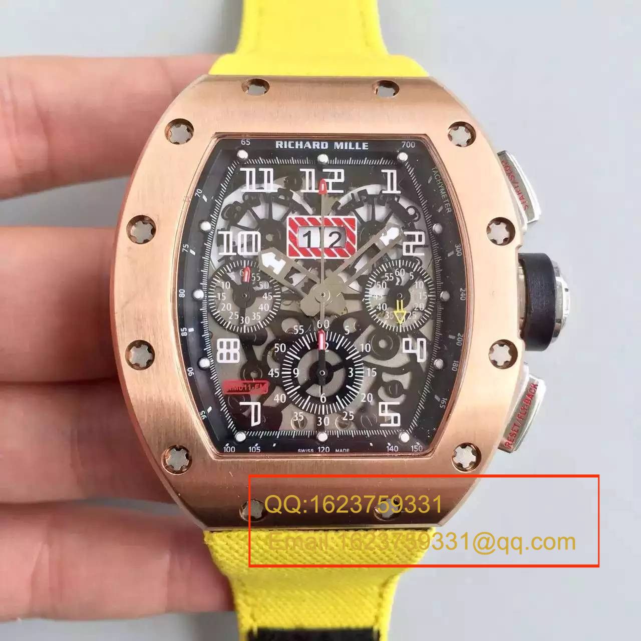 【RM一比一超A精仿手表】理查德.米勒男士系列RM 011 FLYBACK CHRONOGRAPH腕表 / RM 011 FLYBACK