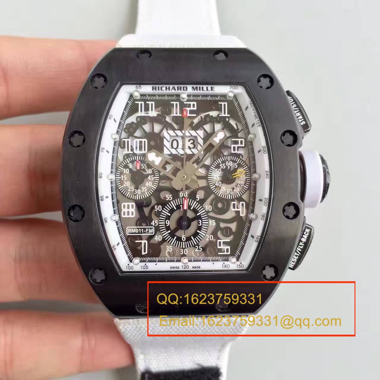 【RM一比一超A精仿手表】理查德.米勒男士系列RM 011 FLYBACK CHRONOGRAPH腕表 