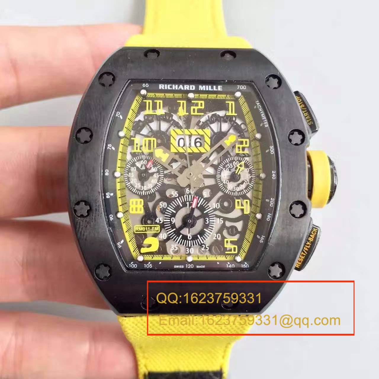 【RM一比一超A精仿手表】理查德.米勒男士系列RM 011 FLYBACK CHRONOGRAPH腕表 / RM 011 FLYBACK