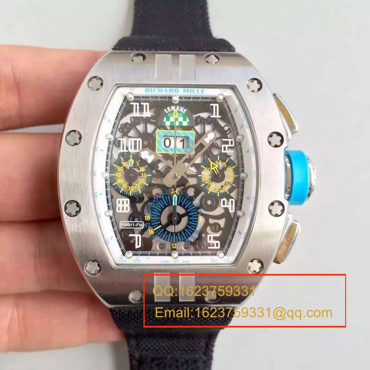 【RM一比一超A精仿手表】理查德.米勒男士系列RM 011 FLYBACK CHRONOGRAPH腕表 